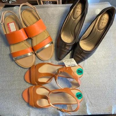 Fun Set Of 3 Shoes 8 And 8.5