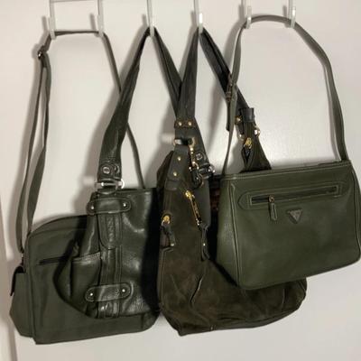 Four Dark Green Purses