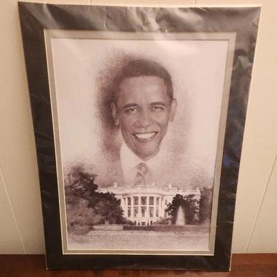 Barak Obama Sketch By Bill Dotson