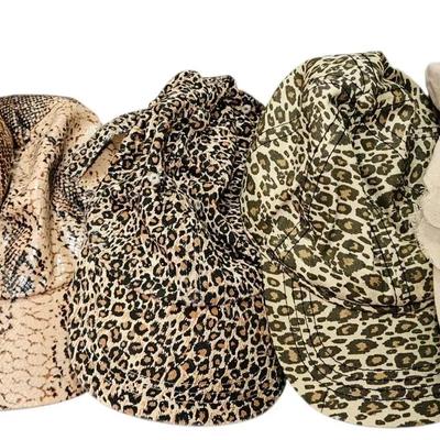 Assorted Animal Print and Floral Embellished Fashion Hat Collection