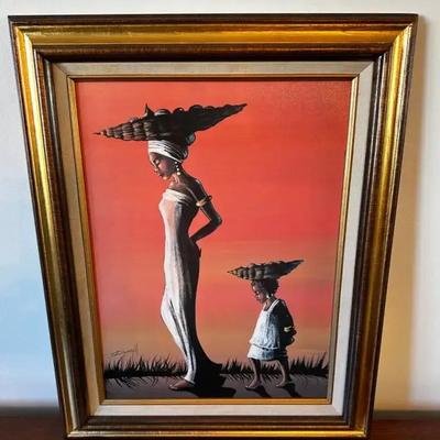 Elaine Dunghill Mother and Child Painting