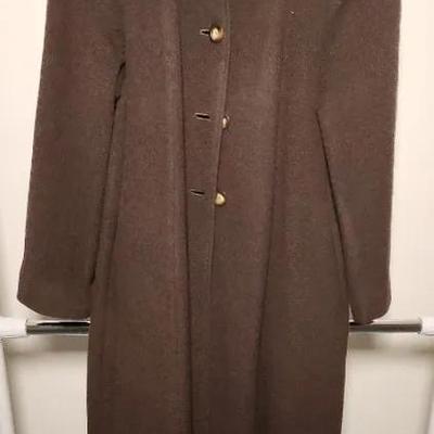 Long Brown Camel Hair Overcoat