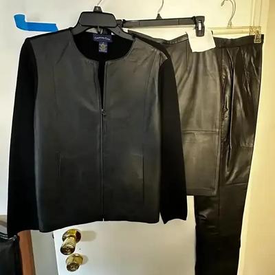 Leather Jacket, Pants, Skirt