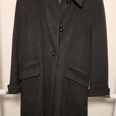 Black Full Length Wool Coat