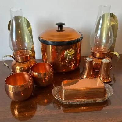 Vintage Copper Kitchenware And Decor
