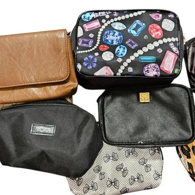 Cosmetic Pouches and Multi-Pattern Handbag Lot