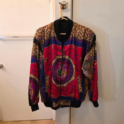 Vintage 1980s St Stefano silk bomber jacket