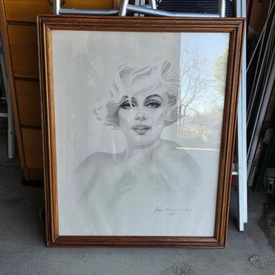 Sale Photo Thumbnail #14: Marilyn Monroe limited edition signed lithograph by Gary Saderup