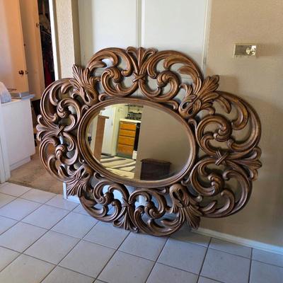 Sale Photo Thumbnail #12: Gorgeous ornate wall mirror