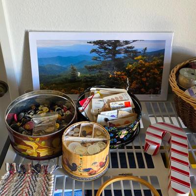 Tins filled with buttons