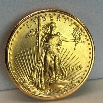 DMJ327 - 1999 $5 American Gold Eagle - 1/10 Oz.