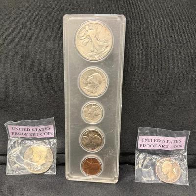 DMJ332 - 1938 Coin Set and Proof Coins