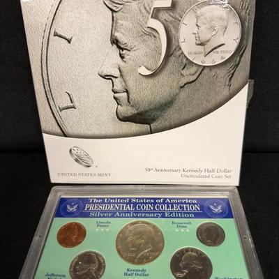DMJ319 - 50th Anniversary Kennedy Half Dollar & US Presidential Coin Collection - Lot 1