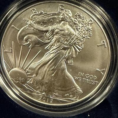 DMJ300 - 2012 US American Eagle Uncirculated - 1 Ounce Silver