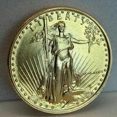 DMJ328 - 1986 $5 American Gold Eagle - 1/10 Oz.