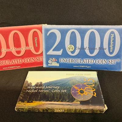 DMJ318 - 2000 UNC P&D Coin Set, Westward Journey Nickel Series