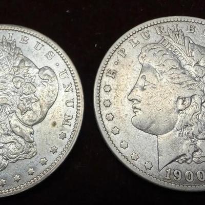 DMJ359 - 1900-P&O Morgan Silver Dollars