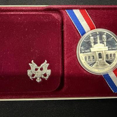 DMJ322 - 1984-S Proof Olympic Silver Dollar Los Angeles