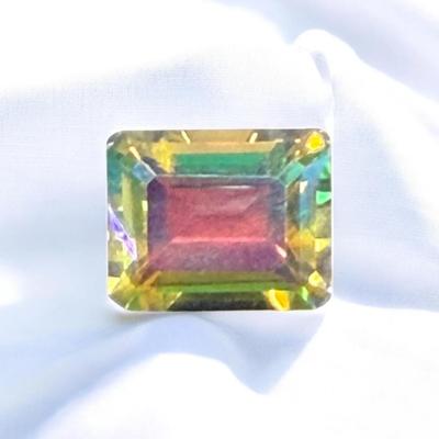 DM126 - 5.30 Carat Emerald-Cut Mystic Pink Topaz