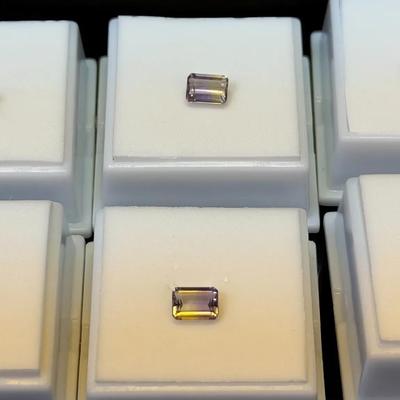 DM128 - Six .9 Carat Emerald-Cut Ametrine Stones