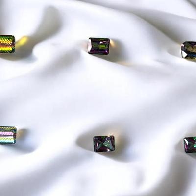 DM124 - Emerald-Cut Mystic Topaz Faceted Stones