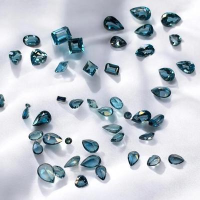 DM102 - Loose Dark Blue Gemstones – Mixed Cuts & Sizes
