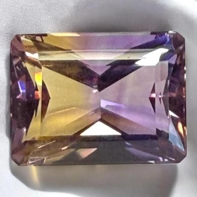 DM130 - 10.8 ct Emerald-Cut Radiant Ametrine
