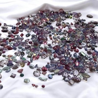 DM115 - Assorted Loose Tiny Pastel & Fancy-Color Faceted Gemstones