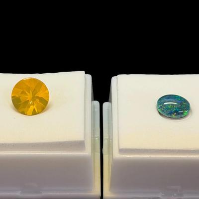 DM131 - Brazilian Fire Opal (3.0 ct) and Opal Triple