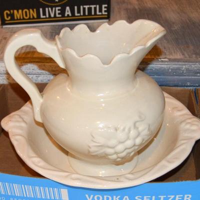 Bowl and Pitcher 