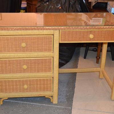 Wicker Desk