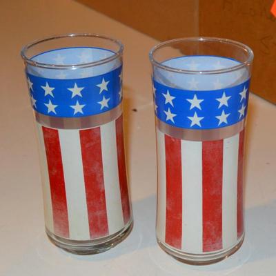American Flag Glasses 