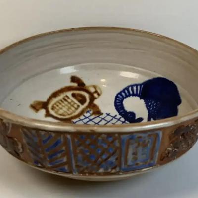 Handcrafted 13" Pottery Bowl