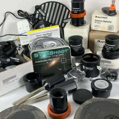 Orion Refractor Telescope, Celestron Adapters & Much More