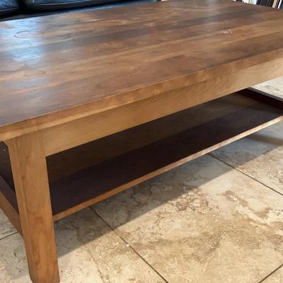48" Wood Coffee Table 