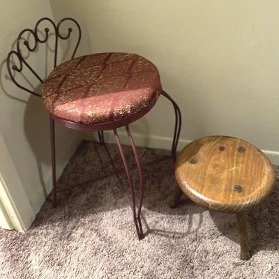 Vanity Chair And Foot Stool