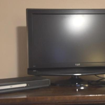 RCA TV, Magnavox DVD Player, Polaroid Sun 600 Camera And Cords