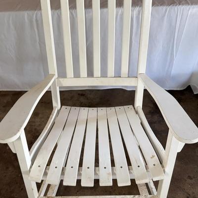 White Rocking Chair