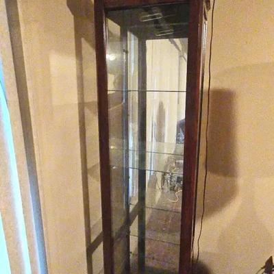 Lighted Square Curio Cabinet 
