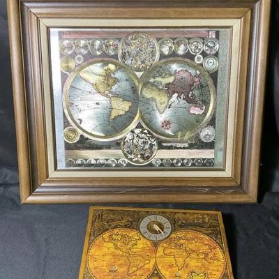 Vintage World Map Artwork 