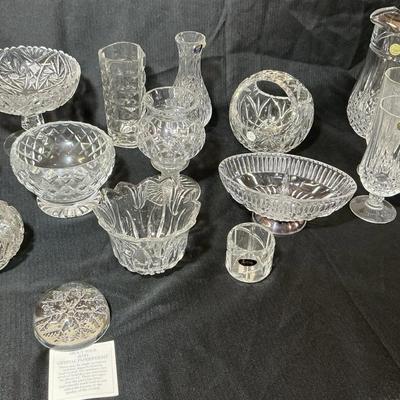 Assorted Crystal Decorative Pieces
