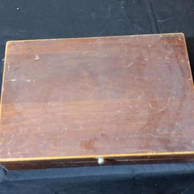 Vintage Art Deco–Style Flatware Set w/ Red Velvet Case