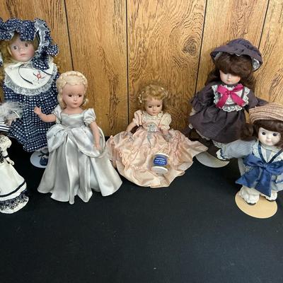 Vintage Porcelain Doll Collection 