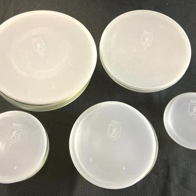 Arcoroc France Frosted Glass Mixing Bowl Set – Assorted Sizes