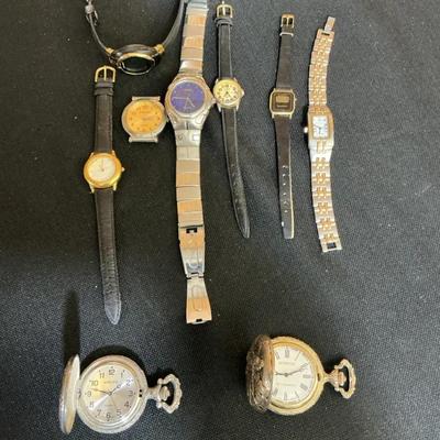 Mixed Wristwatch and Pocket Watch Lot