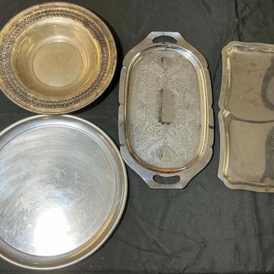 Silver-Plated Serving Dishes 