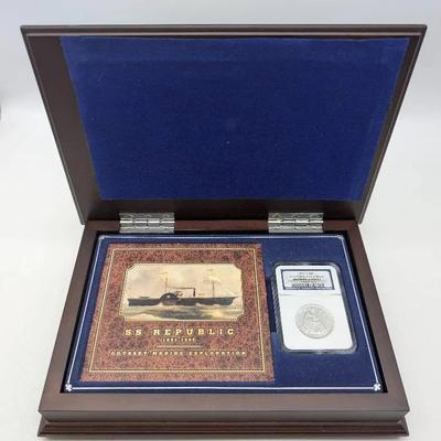 SS Republic Shipwreck 1859-O Half Dollar w/ Box