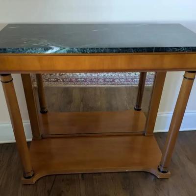 Marble-Top Entryway Table by Kittinger