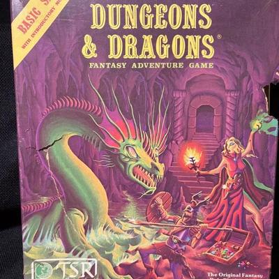 1980/81 TSR Dungeons & Dragons Fantasy Adventure Basic Boxed Set 