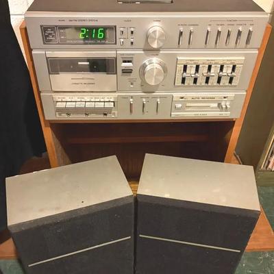 Vintage Sears Stereo System W/Speakers